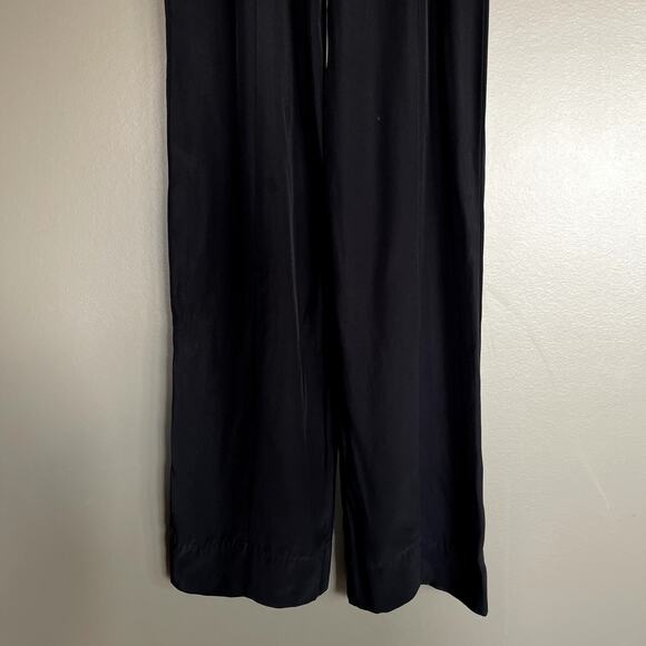 NWT STAUD Rosa Jumpsuit Black Crepe Size 2 Straight Leg Lightweight Off Shoulder - Picture 14 of 16